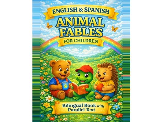 English & Spanish Animal Fables for Children: Bilingual Book with Parallel Text - Short Moral Stories for Social Emotional Learning (SEL), Kindness, E