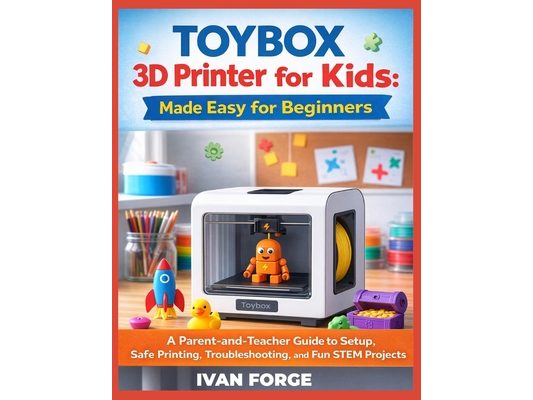 Toybox 3D Printer for Kids: Made Easy for Beginners: A Parent-and-Teacher Guide to Setup, Safe Printing, Troubleshooting, and Fun STEM Projects