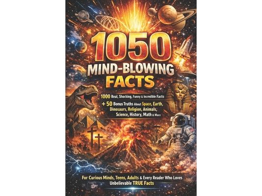 1050 Mind-Blowing Facts: The Ultimate Collection of Shocking, Funny & Incredible True Facts: 1000 Real Facts + 50 Bonus Truths About Space, Earth, Din