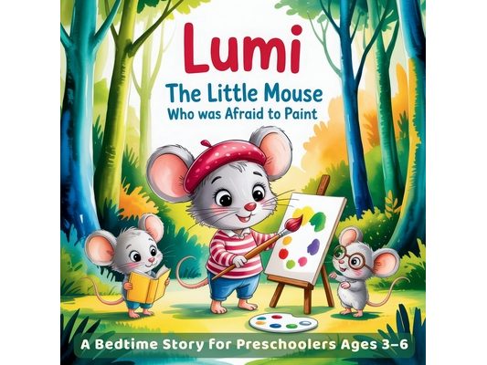Lumi The Little Mouse Who Was Afraid to Paint: A Heartwarming Picture Book for Kids About Courage, Creativity, and Self-Confidence - Inspiring Bedtime