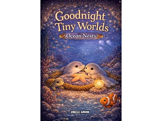 Goodnight Tiny Worlds Ocean Nests: 7 Cozy Bedtime Stories for Ages 4-6 Calm Nights, Big Feelings, and Sweet Sleep