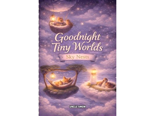 Goodnight Tiny Worlds: Sky Nests: 7 Cozy Bedtime Stories for Ages 4-6 Calm Nights, Big Feelings, & Sweet Dreams