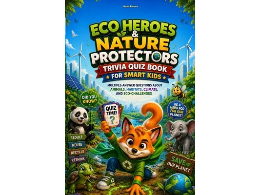 Eco Heroes & Nature Protectors Trivia Quiz Book for Smart Kids: Multiple-Answer Questions About Animals, Habitats, Climate, and Eco-Challenges