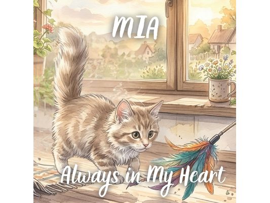 Mia, Always in My Heart: A Gentle Children's Story About Loving and Remembering a Beloved Cat
