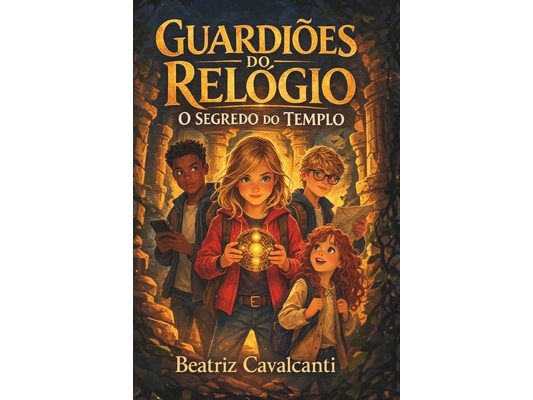 Guardiões do Relógio, O Segredo do Templo - Livro 1: Uma aventura no tempo sobre amizade e coragem, ideal para crianças de 9-13anos.