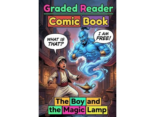 The Boy and the Magic Lamp: Visual Comic Graded Reader - A1-A2 CEFR Self-Study Adult ESL Beginner English Stories: A Graded Reader for Adult Learners