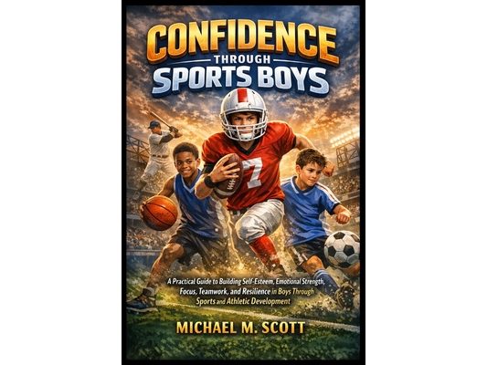Confidence Through Sports Boys: A Practical Guide to Building Self-Esteem, Emotional Strength, Focus, Teamwork, and Resilience in Boys Through Sports