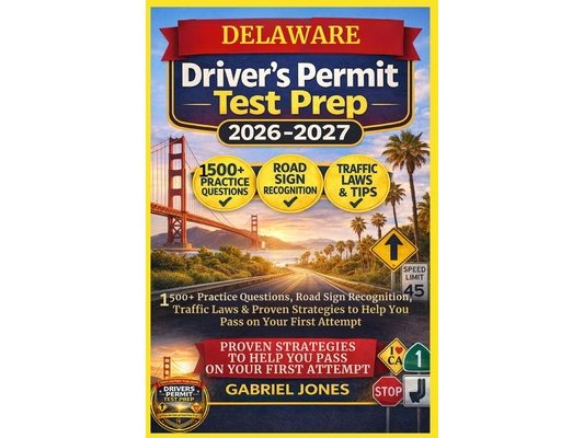 Delaware Drivers Permit Test Prep 2026/2027: I500 Practice Questions, Roads Sign Recognition, traffic Laws&Proven Strategies to Help You Pass on Your