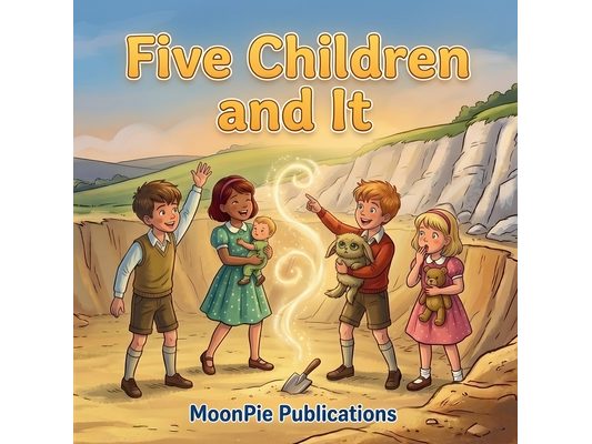 Five Children and It: A Cinematic Illustrated Classic for Ages 3-6 Bedtime Read-Aloud Story of Magic, Wishes, and the Wonder of Adventure