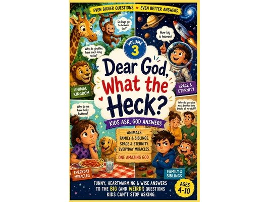 Dear God, What the Heck? Volume 3: Kids Ask, God Answers About Animals, Family, Space & Everyday Life - A Funny, Heartwarming Children's Book for Ages