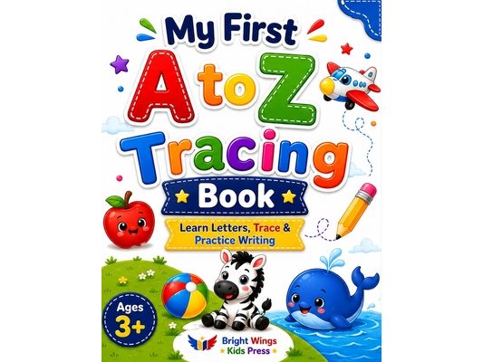 My First A to Z Tracing Book: Learn Letters, Trace & Practice Writing for Kids Ages 3+