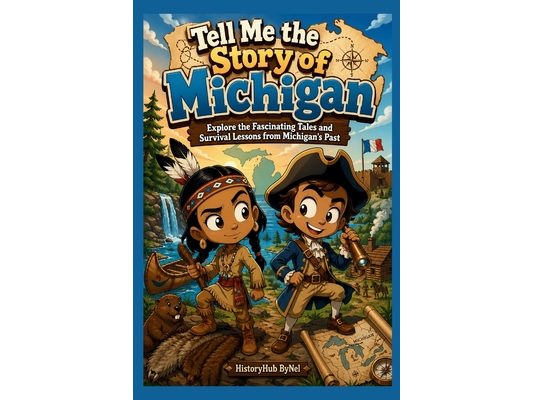 Tell Me the Story of Michigan: A Fun History Book for Curious Kids!: Explore the Fascinating Tales and Survival Lessons