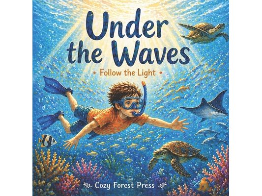 Under the Waves: Follow the Light: A Calm Ocean Adventure for Kids
