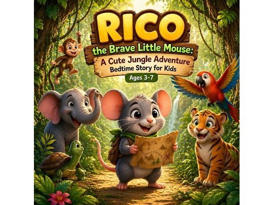 Rico the Brave Little Mouse: A Cute Jungle Adventure Story: A Heartwarming Bedtime Story for Kids Ages 3-7 About Bravery, Friendship & Self-Confidence