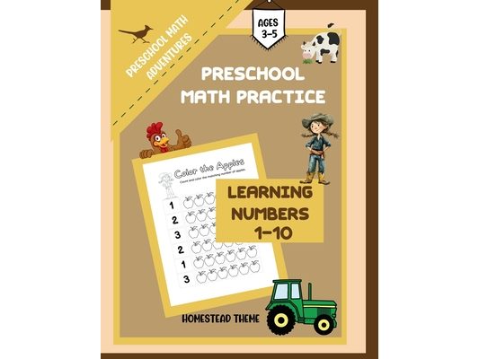 Preschool Math Practice Homestead Theme: Learning Numbers 1-10