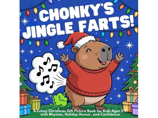 Chonky's Jingle Farts: A Funny Christmas Gift Picture Book for Kids Ages 3-7 with Rhymes, Holiday Humor, and Confidence
