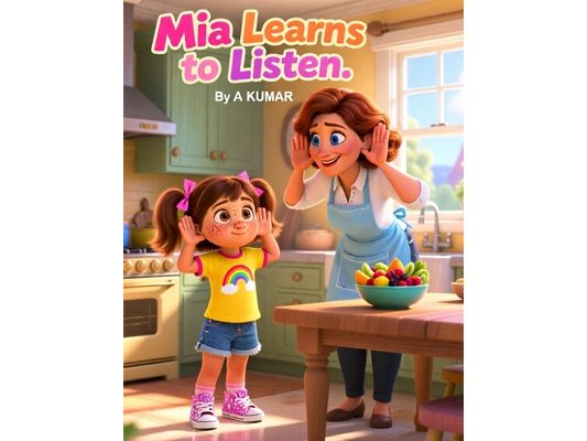 MIA Learns to Listen: Kids book on importance of paying attention when others speak