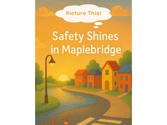 Picture This! Safety Shines in Maplebridge: An empowering, interactive safety-themed storybook for ages 4-8 that invites kids to illustrate each page