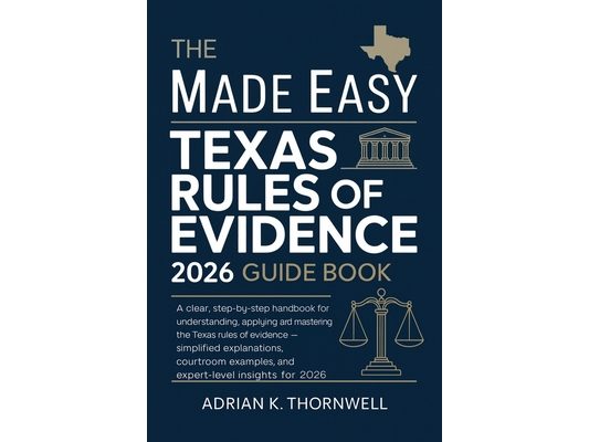 The Made Easy Texas Rules of Evidence 2026 Guide Book: A Clear, Step-by-Step Handbook for Understanding, Applying, and Mastering the Texas Rules of Ev