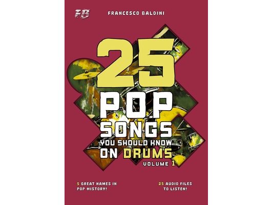25 POP SONGS YOU SHOULD KNOW ON DRUMS (Volume 1): [English Edition]