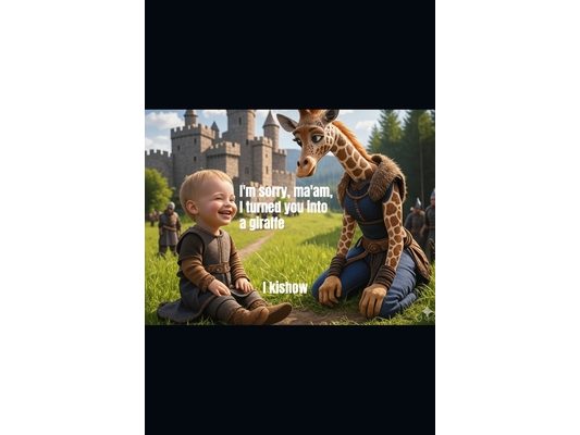 I'm sorry, ma'am, I turned you into a giraffe
