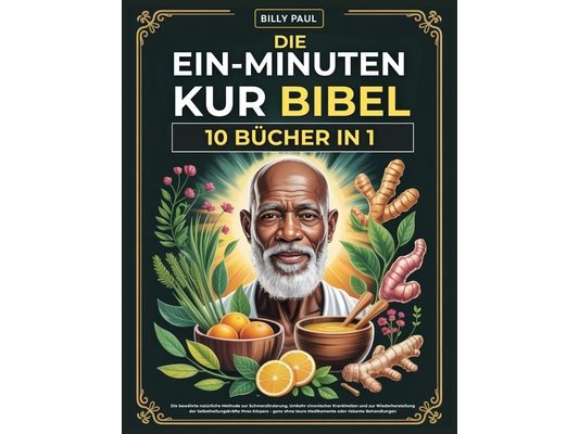 Die Ein-Minuten-Kur Bibel (10 Bücher in 1): Die bewährte natürliche Methode zur Schmerzlinderung, Umkehr chronischer Krankheiten und zur Wiederherstel