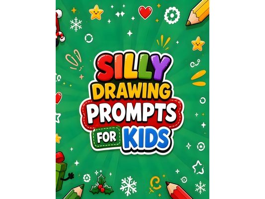 Silly Drawing Prompts for Kids: Christmas Cheer and Holiday-Themed Fun Drawing Ideas for Ages 6-12