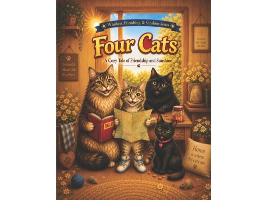Four Cats: A Cozy Tale of Friendship and Sunshine: Whiskers, Friendship, and Sunshine Series