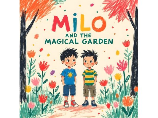 Milo and the Magical Garden: A Heartwarming Moral Tale of Kindness, Sharing & Friendship Crayon-Style Picture Book for Kids Ages 3-6 With Fun Life Les