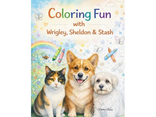 Coloring Fun with Wrigley, Sheldon & Stash