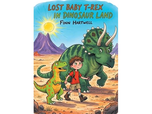 Lost Baby T-Rex In Dinosaur Land: A Fun Preschool Quest About Bravery, Friendship, and Finding Family for Children Ages 3-5