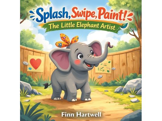 Splash, Swipe, Paint! The Little Elephant Artist: A Sweet Picture Book About Self-Expression and Believing in Yourself for Kids Ages 3-5