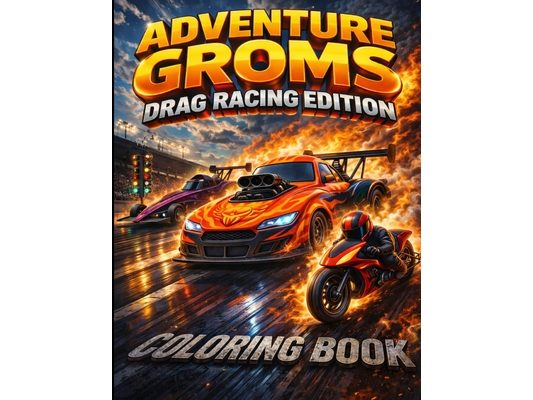 Adventure Groms: Dragsters, Funny Cars, Drag Bikes, Burnouts, Pit Life, and High Speed Race Action for Kids, Teens, and Adults
