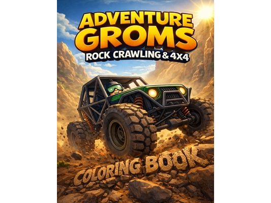 Adventure Groms: Rock Crawling & 4x4 Coloring Book: Adventure Groms: Rock Crawling & 4x4 Coloring Book: Off Road Vehicles, 4x4 Trucks, Jeeps, Buggies,