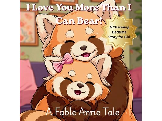 Red Panda Bear, I Love You More Than I Can Bear (Girls)