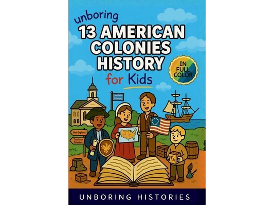 Unboring 13 American Colonies History for Kids: Funny, Interesting, Concise Guide to the 13 Colonies, Colonial Life, and Surprising Stories You Won't