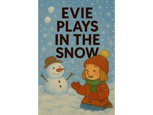 Evie Plays In The Snow: A wintry day of wonder, snowflakes, and fun!