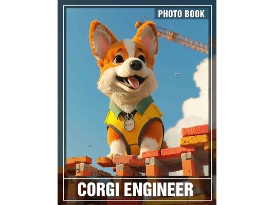 Corgi Engineer Photo Book: Adorable Corgi Photos Blending Creativity and Fun for Animal Lovers
