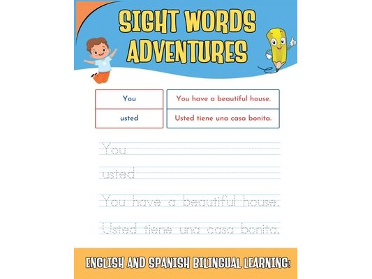 Sight Words Adventures (English & Spanish Bilingual Learning): Interactive Activities for English & Spanish Learning