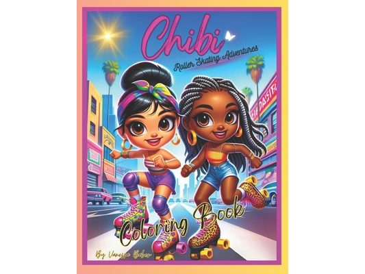 Chibi Roller Skating Adventures Coloring Book