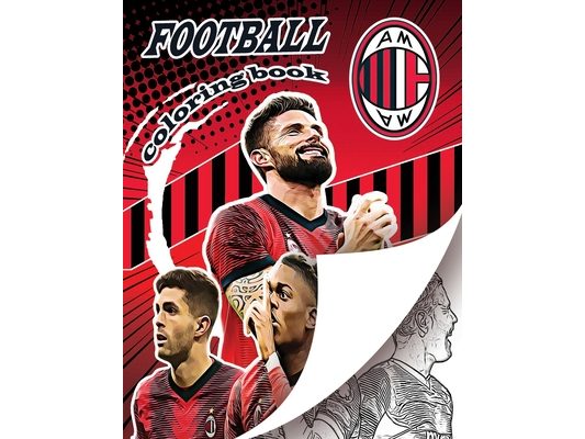 Rossoneri Football Madness Coloring Book: Ultimate Milan soccer coloring book for all you football fans, for young adults and kids