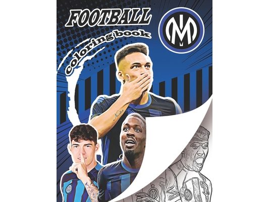Nerazzurri Football Madness Coloring Book: Ultimate Inter soccer coloring book for all you football fans, for young adults and kids