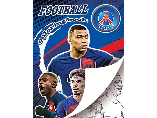 Parisian Football Madness Coloring Book: Ultimate Paris soccer coloring book for all you football fans, for young adults and kids