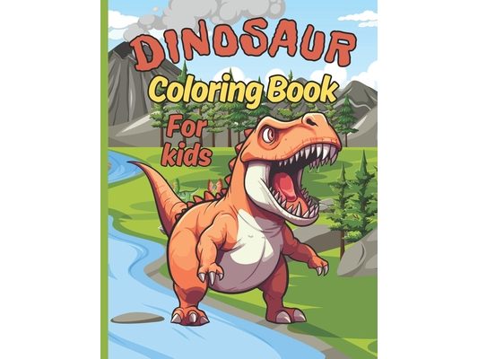 Dinosaur coloring Book for Kids.: Prehistoric realistic dinosaurs illustrations for kids to color.