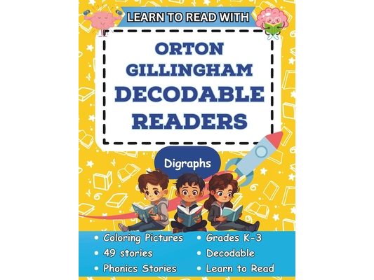 Learn to Read with Orton Gillingham Decodable Readers: Orton Gillingham Materials Phonics Readers for Kindergarten, First Grade, Second Grade, and Thi