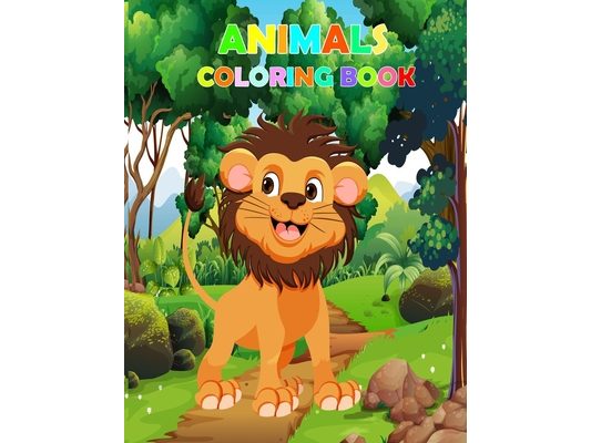 animal coloring book deborah ayinzat: 101 Interesting Animals. Easy Coloring Pages For Preschool and Kindergarten.