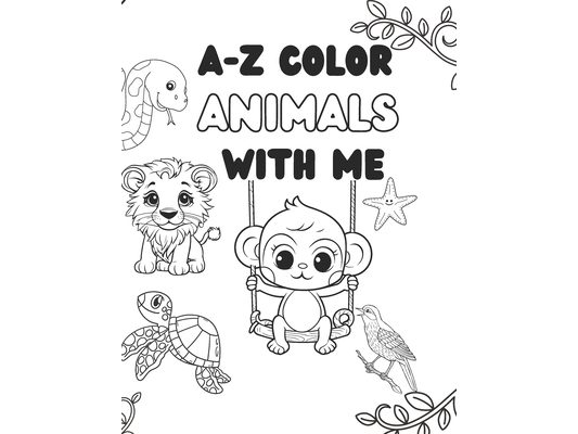 A-Z Color Animals with Me: Color animals