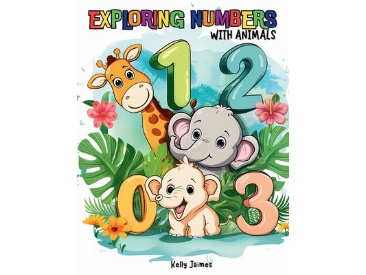 Exploring Numbers With Animals: From 1 to 20, Coloring Books For Kids, Childrens Coloring Books, Children Coloring Book, Learn Numbers, Educational Co