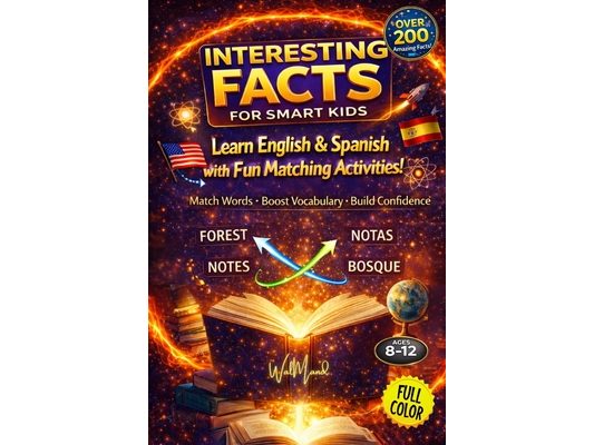 Interesting Facts for Smart Kids: A Bilingual Adventure in English and Spanish with Fun Interactive Activities and Full-Color Illustrations to Spark C