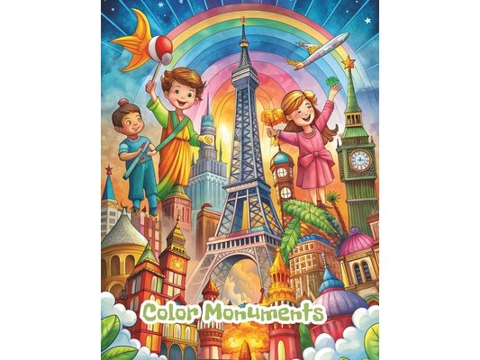 Color monuments: Illustrated Journey; Monuments of the world to discover and color. This book features 30 stunning monuments to discover and color.